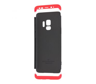 Чохол GKK LikGus для Samsung Galaxy S9 (G960) 360 чорно червоний 594884