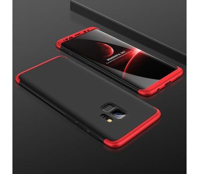 Чохол GKK LikGus для Samsung Galaxy S9 (G960) 360 чорно червоний