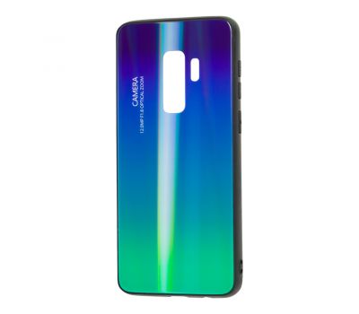 Чохол для Samsung Galaxy S9+ (G965) Gradient glass фіолетово-зелений
