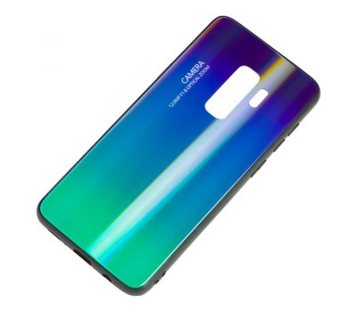 Чохол для Samsung Galaxy S9+ (G965) Gradient glass фіолетово-зелений 596721