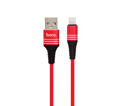Кабель USB Hoco U46 Tricyclic lightning 2.0A (1.0 m) красный