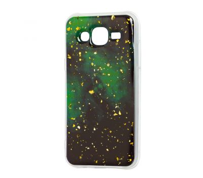 Чохол для Samsung Galaxy J5 (J500) Art confetti "темно-зелений"