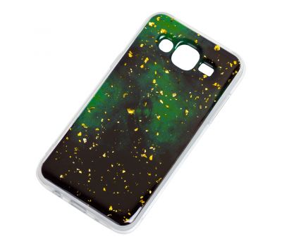 Чохол для Samsung Galaxy J5 (J500) Art confetti "темно-зелений" 604293
