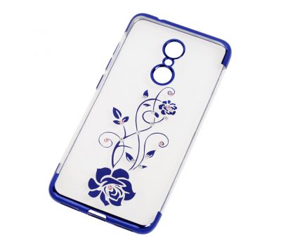 Чохол для Xiaomi Redmi 5 kingxbar diamond flower синій 605249