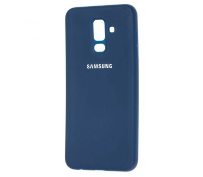 Чохол для Samsung Galaxy A6+ 2018 (A605) Silicone cover синій