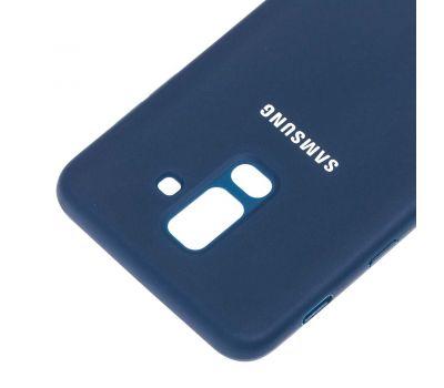 Чохол для Samsung Galaxy A6+ 2018 (A605) Silicone cover синій 607831