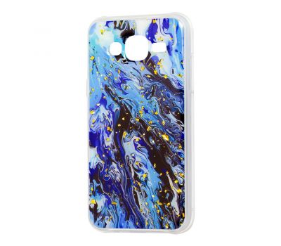 Чохол для Samsung Galaxy J5 (J500) Art confetti "перелив" блакитний
