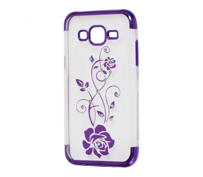 Чохол для Samsung Galaxy J5 (J500) kingxbar diamond flower фіолетовий