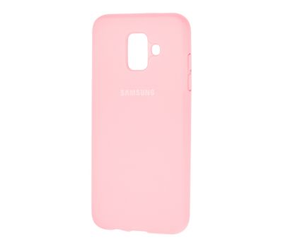 Чохол для Samsung Galaxy A6 2018 (A600) Silicone Full світло-рожевий 624548
