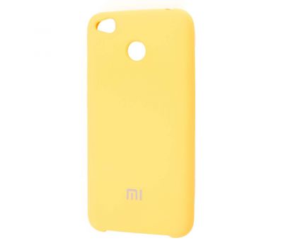 Чохол для Xiaomi Redmi 4x Silky Soft Touch жовтий