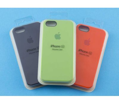 Чохол Silicone для iPhone 5 case помаранчевий 63054