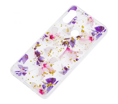 Чохол для Xiaomi Redmi Note 5 / Note 5 Pro Flowers Confetti "китайська фіолетова троя 632076