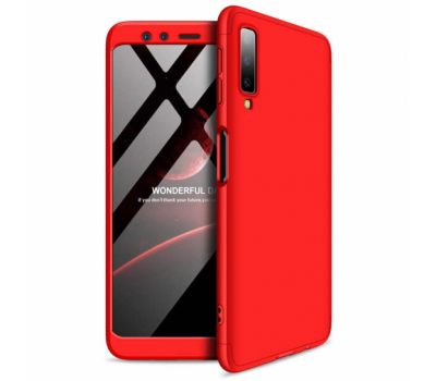Чохол GKK LikGus для Samsung Galaxy A7 2018 (A750) 360 червоний