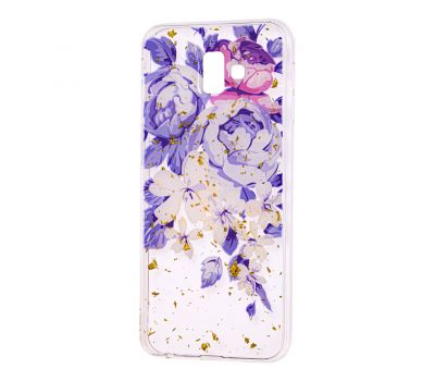 Чохол для Samsung Galaxy J6+ 2018 (J610) Flowers Confetti "піони"