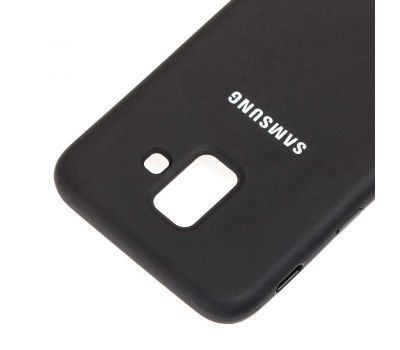 Чохол для Samsung Galaxy A6 2018 (A600) Silicone cover чорний 634898