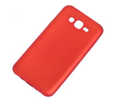 Чохол для Samsung  J7 (J700) Soft матовий червоний 636674