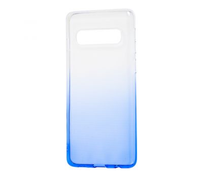 Чохол для Samsung Galaxy S10+ (G975) Gradient Design біло-блакитний