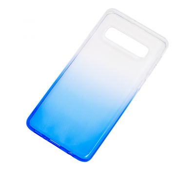 Чохол для Samsung Galaxy S10+ (G975) Gradient Design біло-блакитний 636616