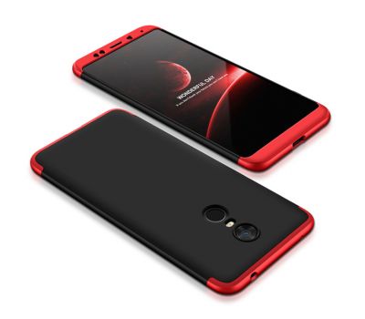 Чохол GKK LikGus для Xiaomi Redmi 5 Plus 360 чорно-червоний