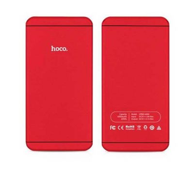 Зовнішній акумулятор power bank Hoco UPB-03 6000 mAh red
