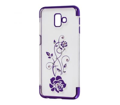 Чохол для Samsung Galaxy J6+ 2018 (J610) kingxbar diamond flower фіолетовий