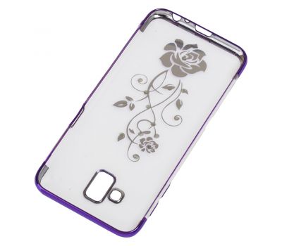 Чохол для Samsung Galaxy J6+ 2018 (J610) kingxbar diamond flower фіолетовий 639033