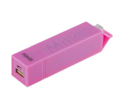 Зовнішній акумулятор Power Bank Fonsi F16-2600 mAh pink 64015