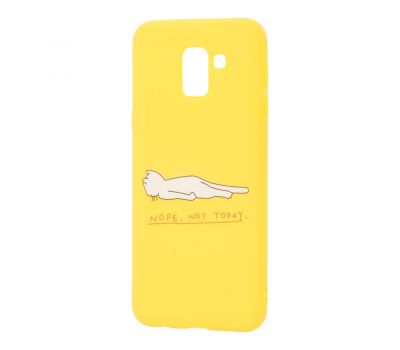 Чохол Samsung Galaxy J6 2018 (J600) "TPU вихідний" жовтий