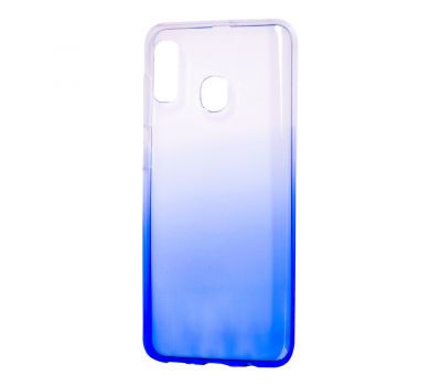 Чохол для Samsung Galaxy A20/A30 Gradient Design біло-блакитний