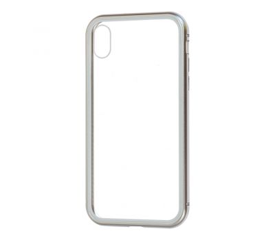 Чохол для iPhone Xr Magnetic with glass сталевий