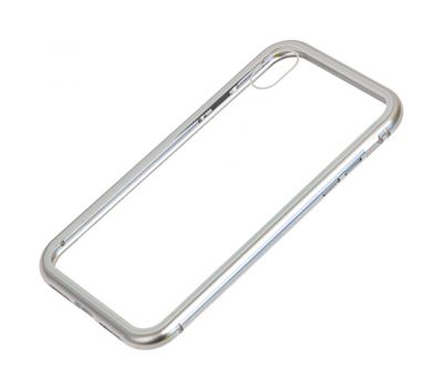 Чохол для iPhone Xr Magnetic with glass сталевий 660964