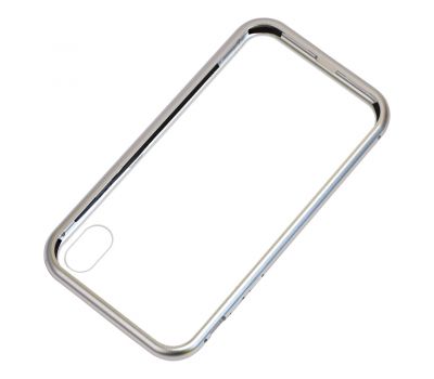 Чохол для iPhone Xr Magnetic with glass сталевий 660965