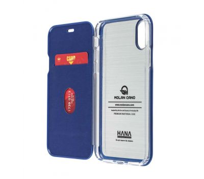 Чохол для iPhone X Molan Cano Capsule Flip Hard синій 660517
