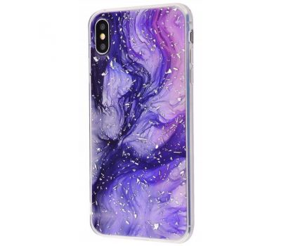 Чохол для iPhone X / Xs Galaxy фіолетовий 661310