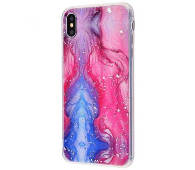 Чохол для iPhone Xs Galaxy TPU червоно-синій 661307