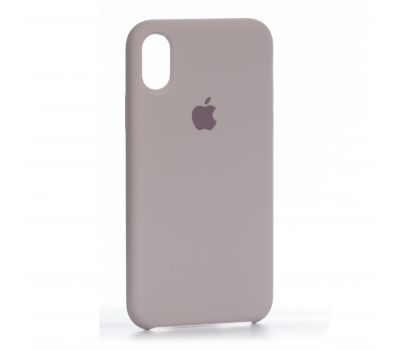 Чохол для iPhone X Silicone case pink sand