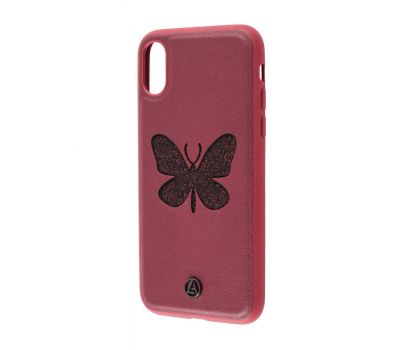 Чохол для iPhone X Luna Aristo метелик червоний