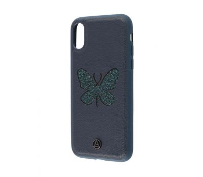 Чохол для iPhone X Luna Aristo метелик синій
