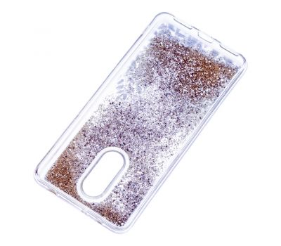 Чохол для Xiaomi Redmi 5 Блискучі вода срібляста "листя" 664435