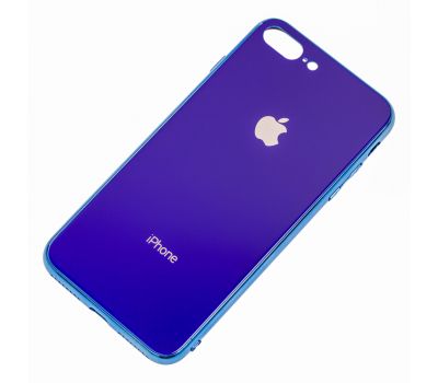Чохол для iPhone 7 Plus / 8 Plus Original glass синій 668007