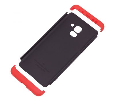 Чохол GKK LikGus для Samsung Galaxy A8 2018 (A530) 360 чорно-червоний 674187