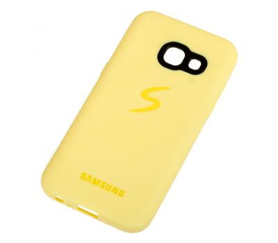 Чохол для Samsung Galaxy A3 2017 (A320) Silicon case жовтий 683650
