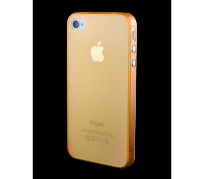 Накладка для iPhone 4 Fonemax 0.3 оранжевий
