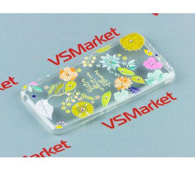 Чохол для Meizu M3/M3s/M3 mini силіконовий з малюнком різні квіти 70348