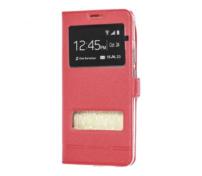 Чохол для Xiaomi Redmi 6 Pro / Mi A2 Lite Momax Premium з 2 вікнами червоний
