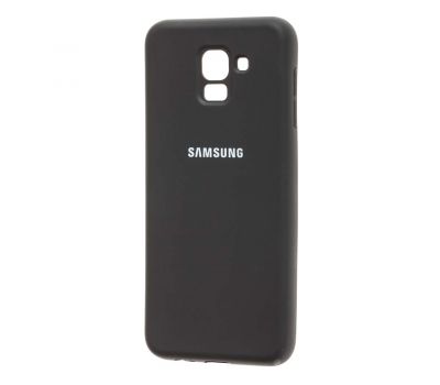 Чохол для Samsung Galaxy A8+ 2018 (A730) Silicone cover чорний