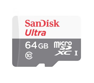 Карта пам'яті micro SanDisk Ultra 64 Gb/cl10/Ad SD (80Mb/s 533X)