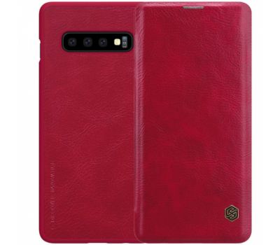 Чохол книжка Samsung Galaxy S10+ (G975) Nillkin Qin series червоний