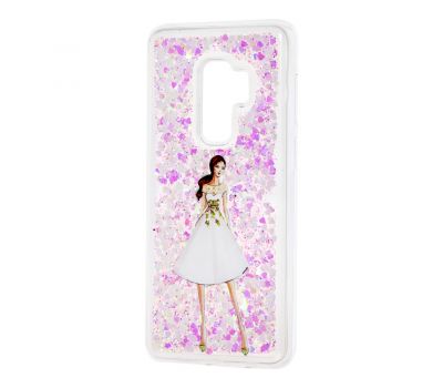 Чохол для Samsung Galaxy S9+ (G965) вода світло-рожевий "дівчина в білій сукні"