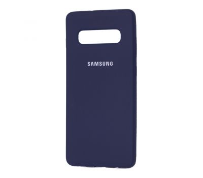 Чохол Samsung Galaxy S10+ (G975) Silicone cover синій
